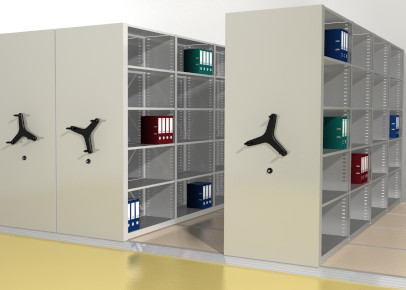 Архивные стеллажи мобильные серия Л